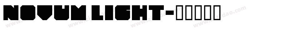 Novum Light字体转换